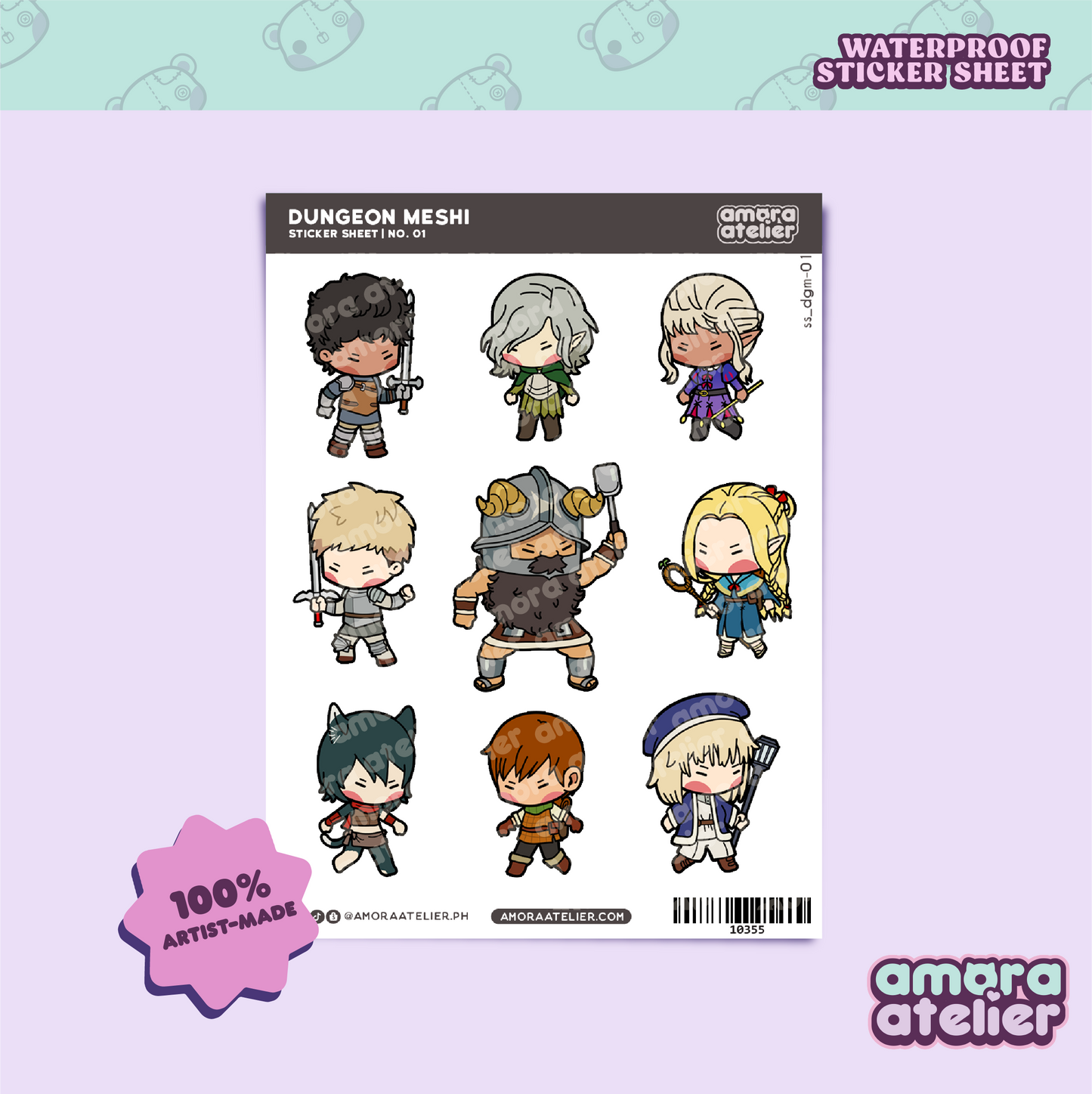 SS04 Sticker Sheet | Dungeon Meshi | No. 01