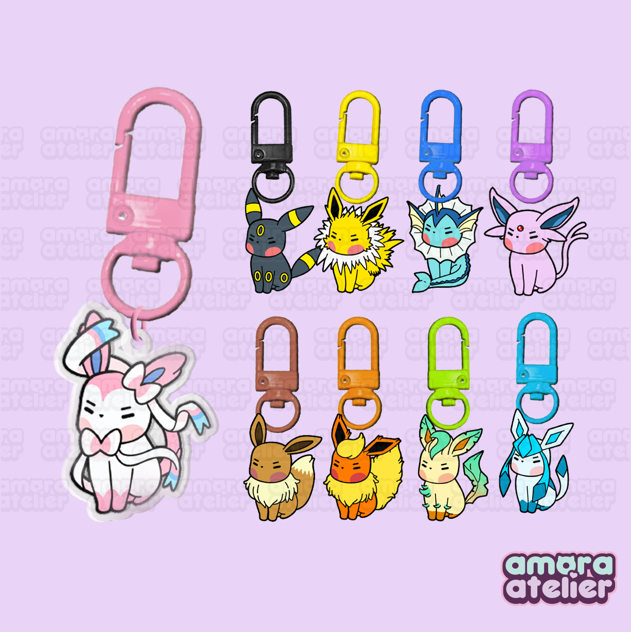 Acrylic Keychain | Pokemon Eeveelution | No. 01