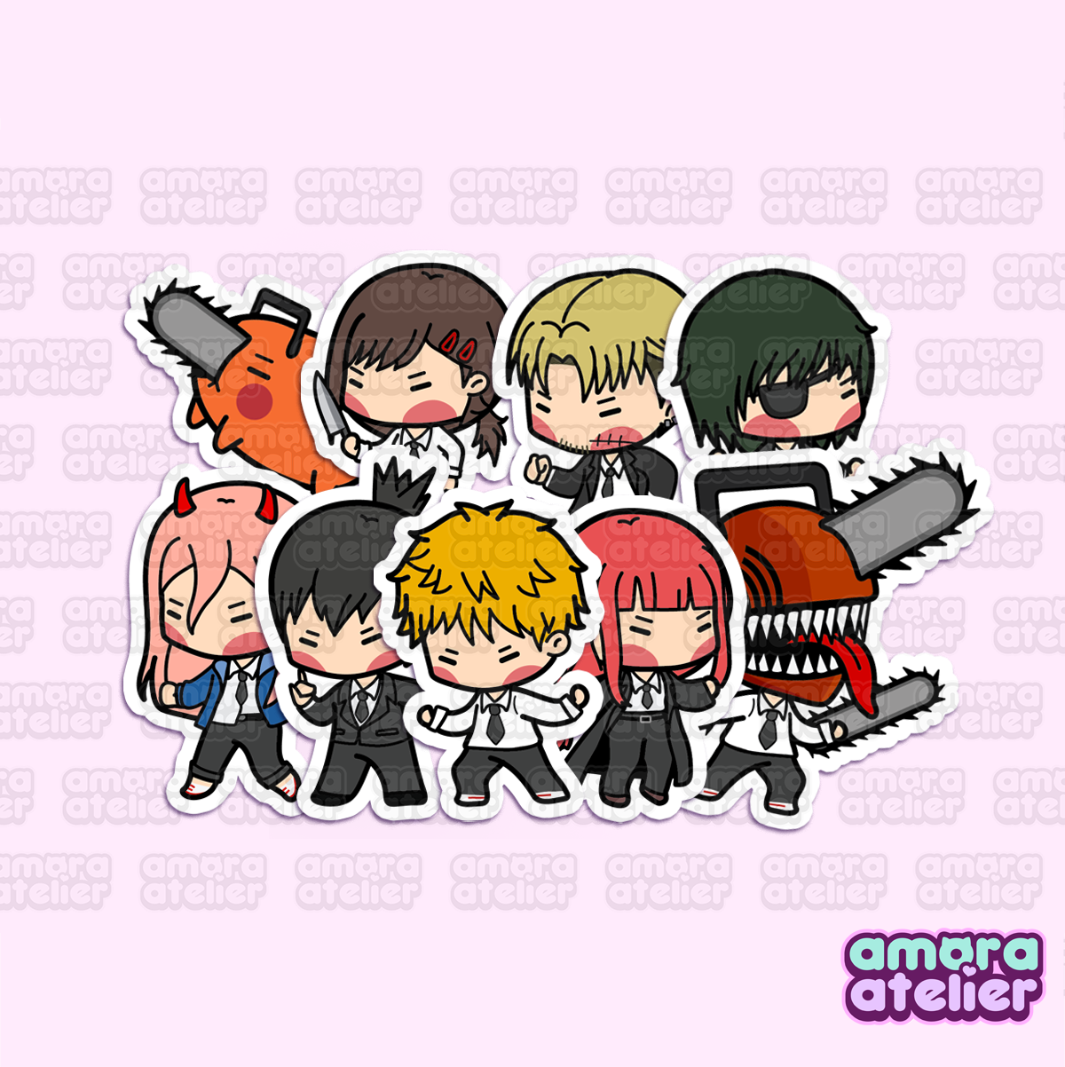 Sticker Pack | Chainsaw Man Laptop Stickers | No. 1