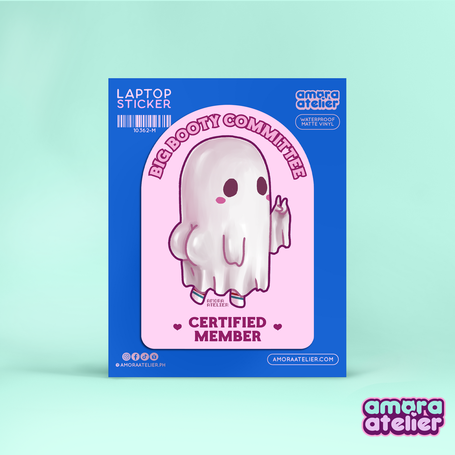 Laptop Sticker | Big Booty Committee - Certified Member