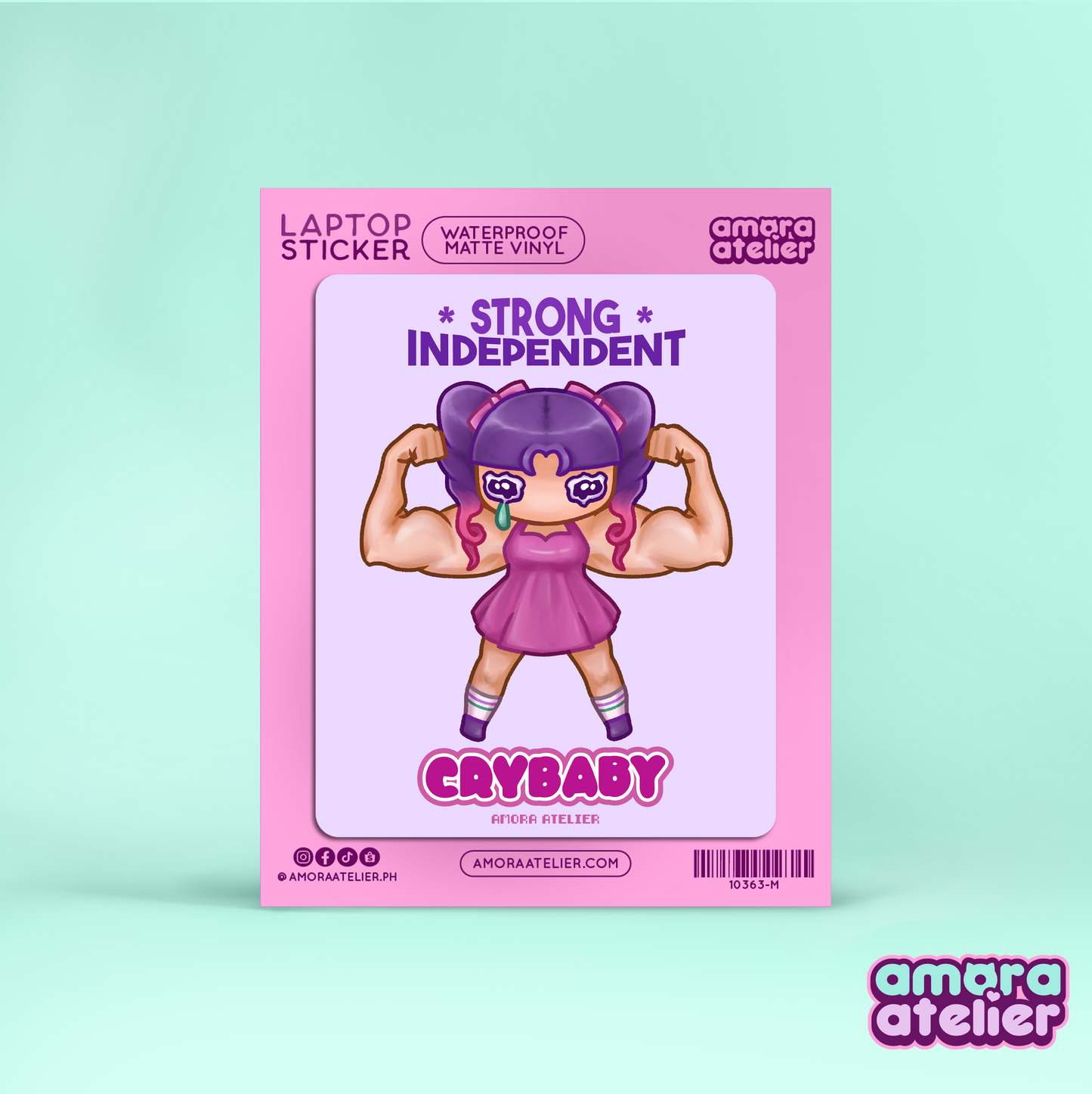 Laptop Sticker | Strong Independent Crybaby