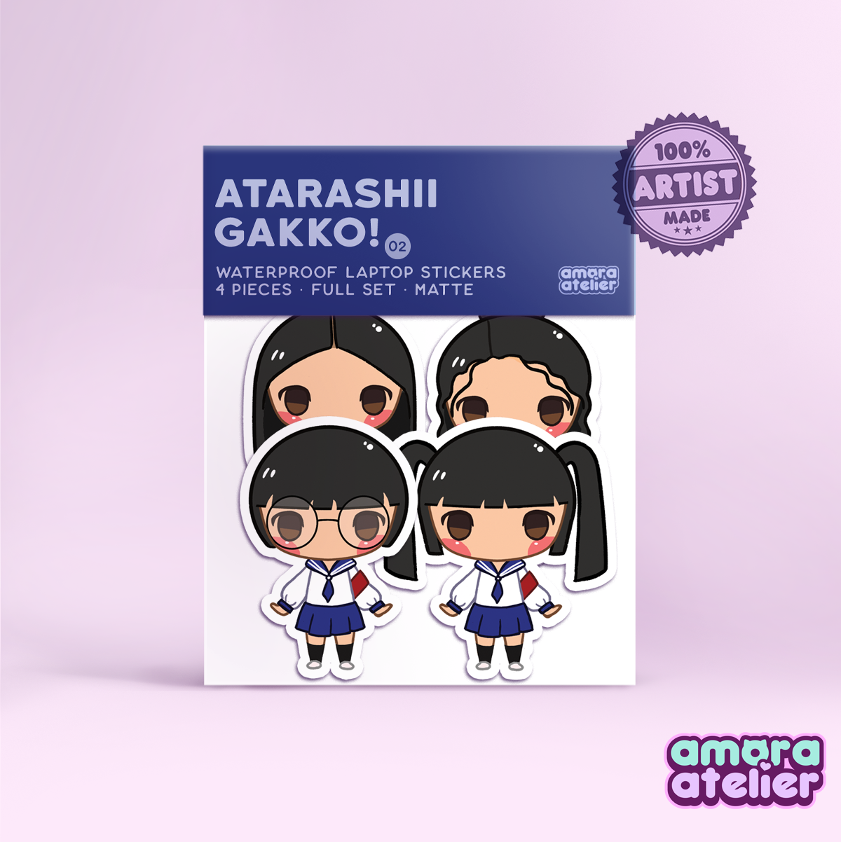 Sticker Pack | Atarashii Gakko Laptop Stickers | No. 2