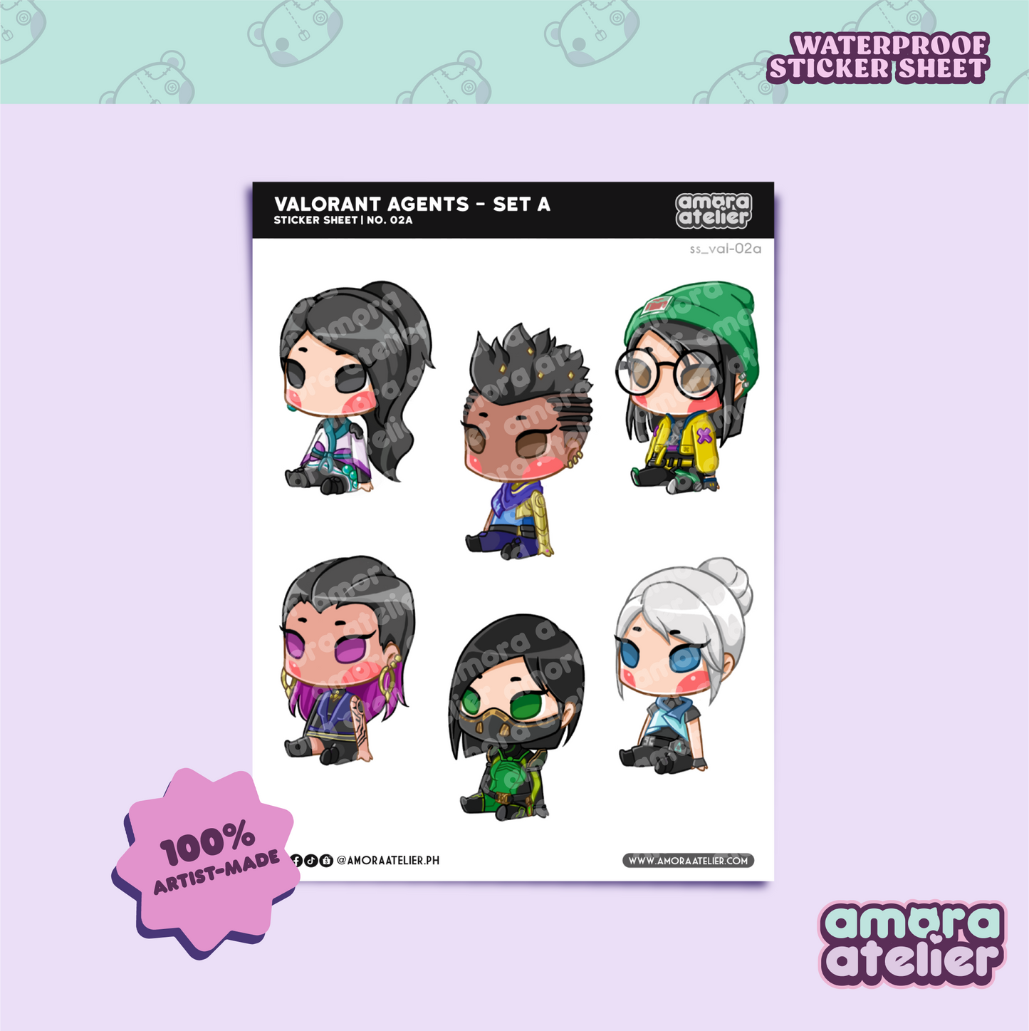 SS27 Sticker Sheet | Valorant Agents | No. 2