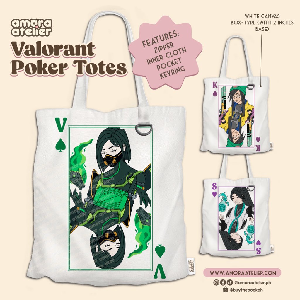 Tote Bag | Valorant Agent Poker Card