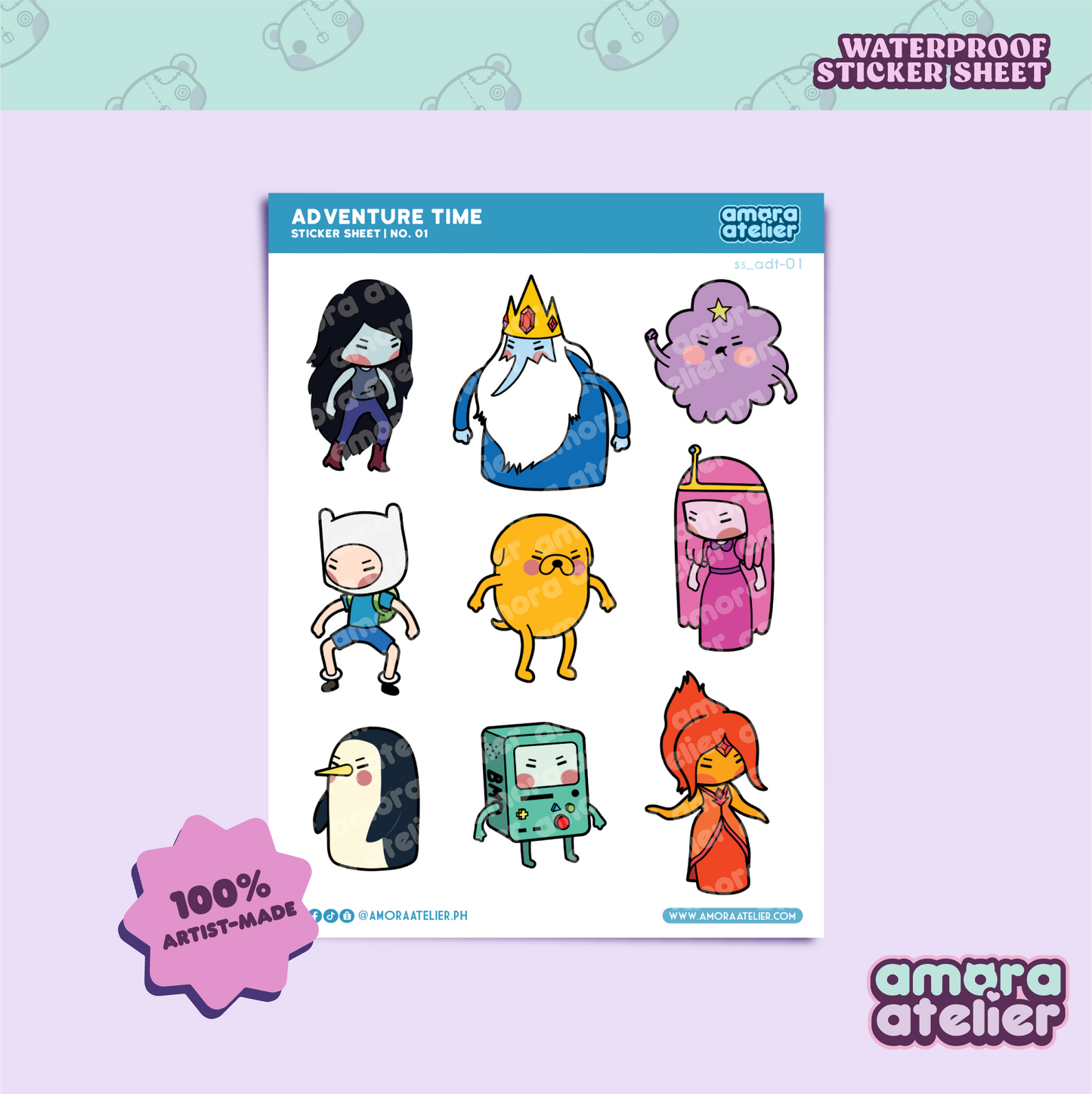 Sticker Sheet | Adventure Time | No. 1