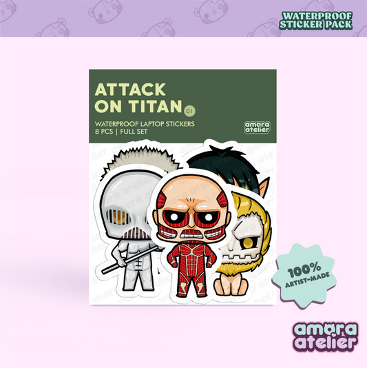 Sticker Pack | AOT Attack on Titan Laptop Stickers | No. 1