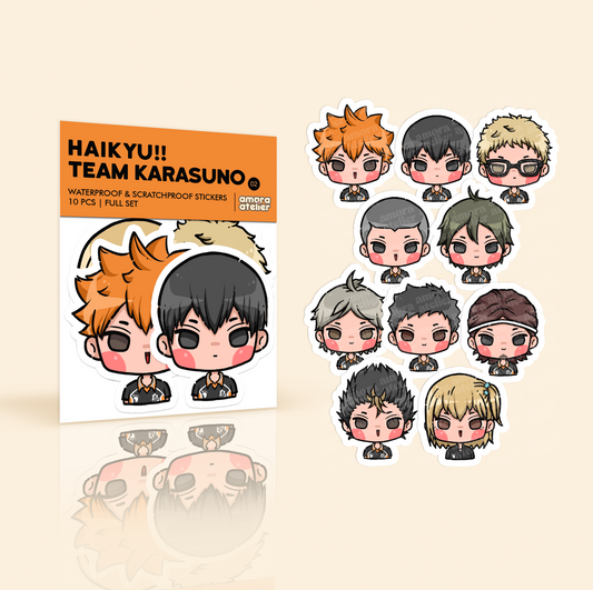 Sticker Pack | Haikyu!! Team Karasuno Laptop Stickers | No. 2
