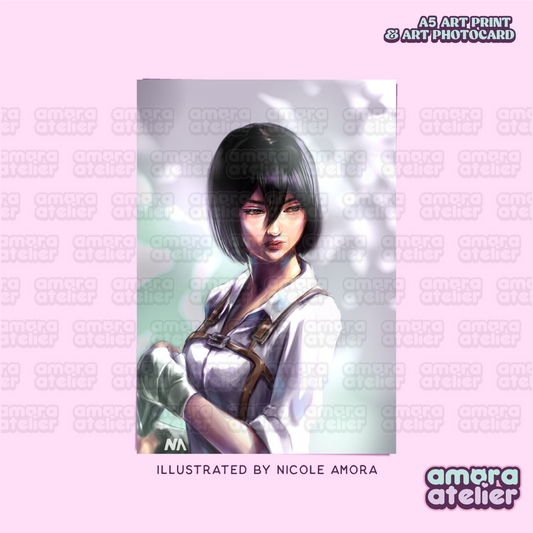 Art Print & Photocard | Attack on Titan - Mikasa