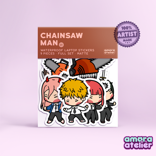Sticker Pack | Chainsaw Man Laptop Stickers | No. 1