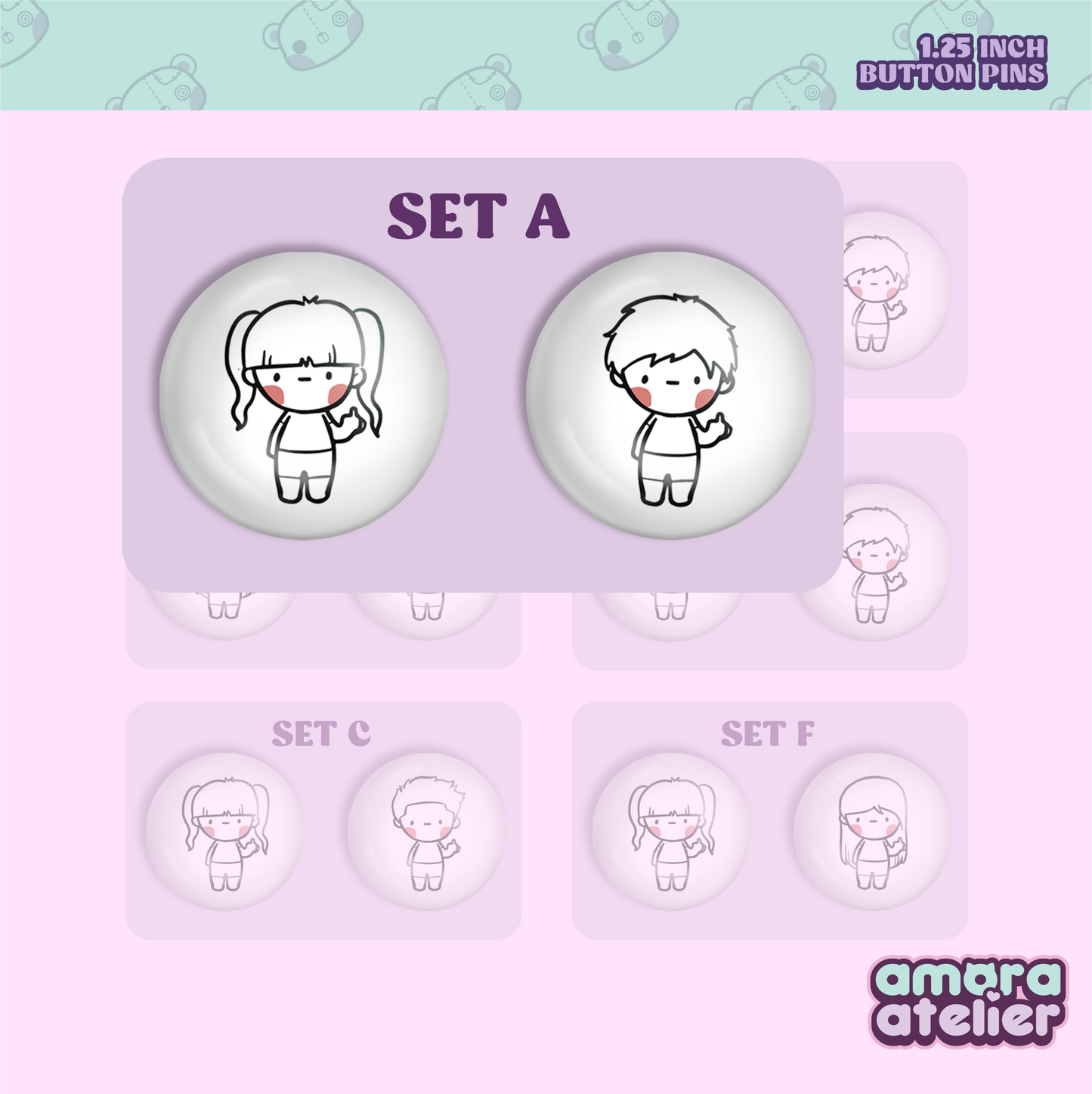 Button Pin | Pakyu Duo
