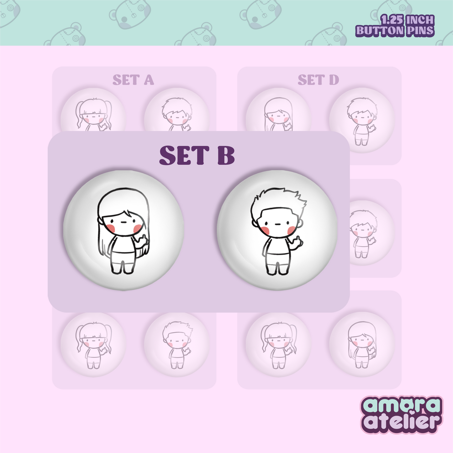 Button Pin | Pakyu Duo