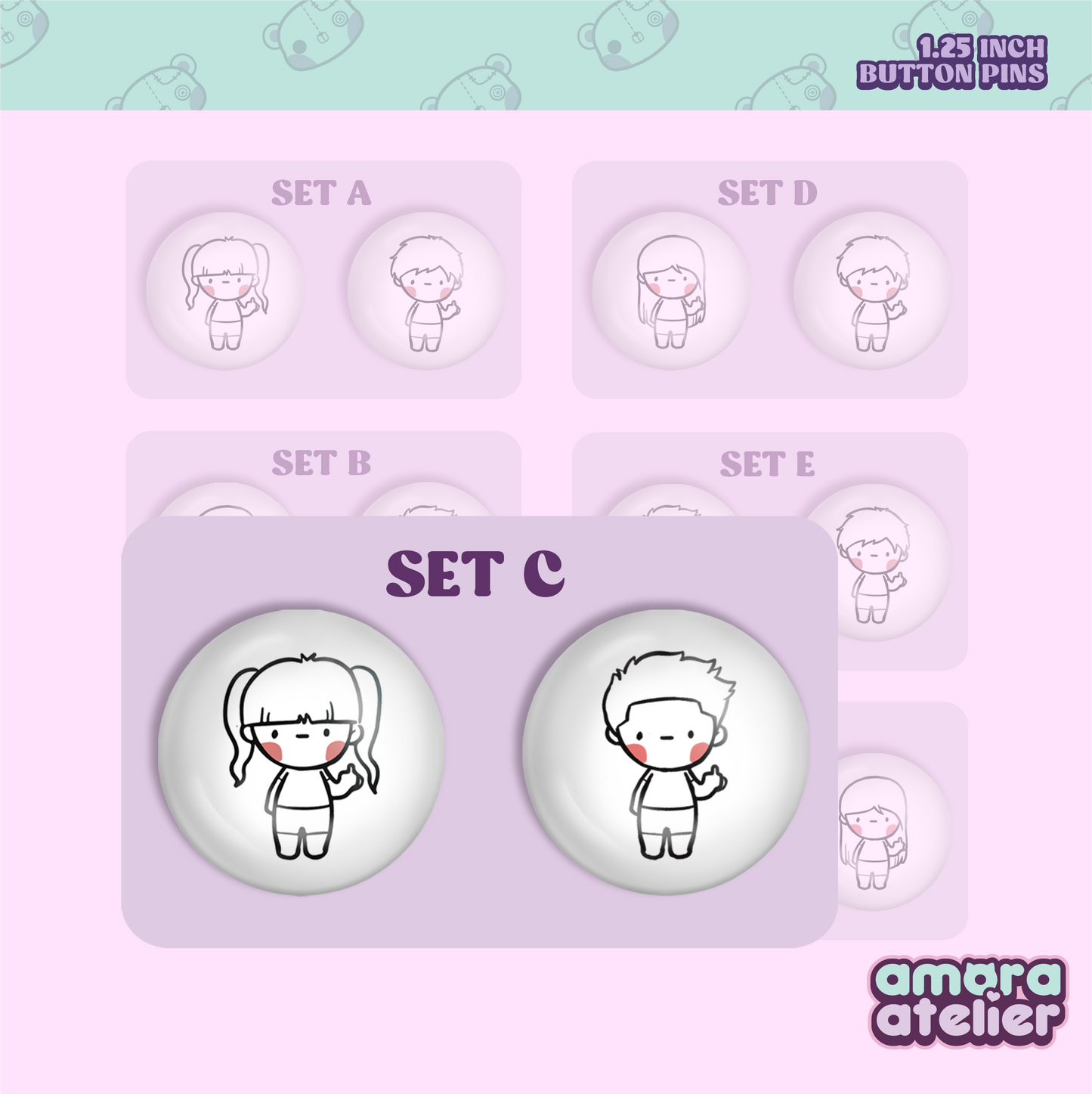 Button Pin | Pakyu Duo