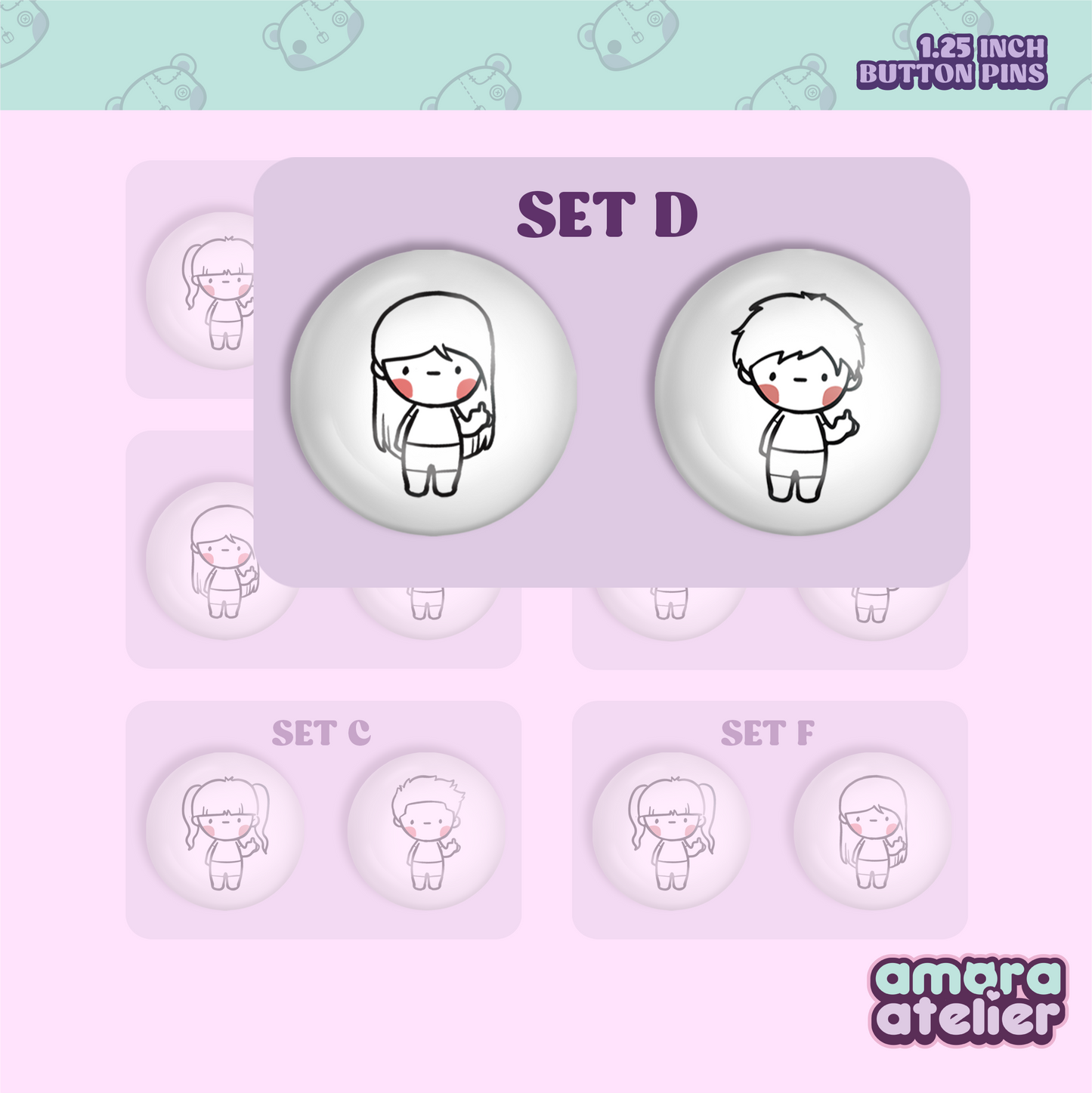 Button Pin | Pakyu Duo