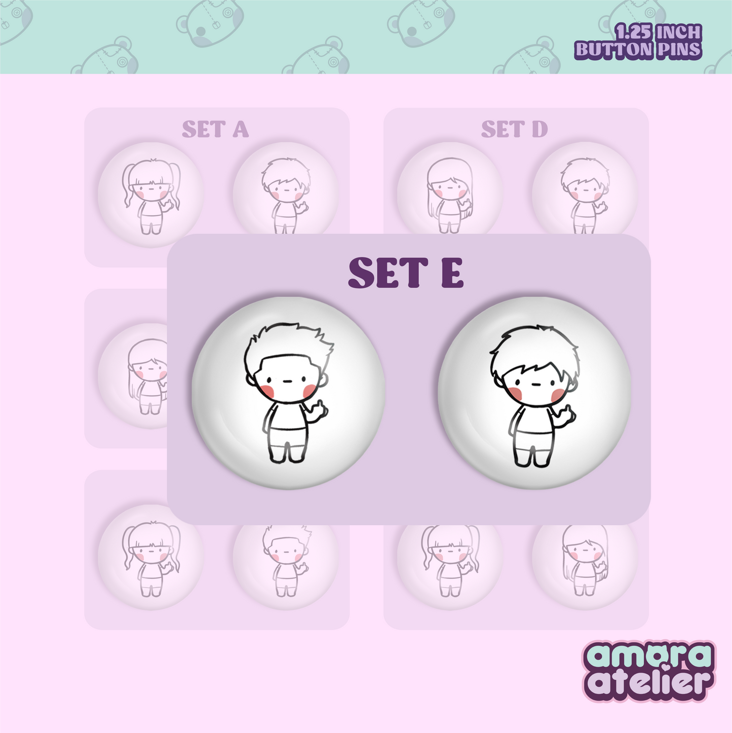 Button Pin | Pakyu Duo