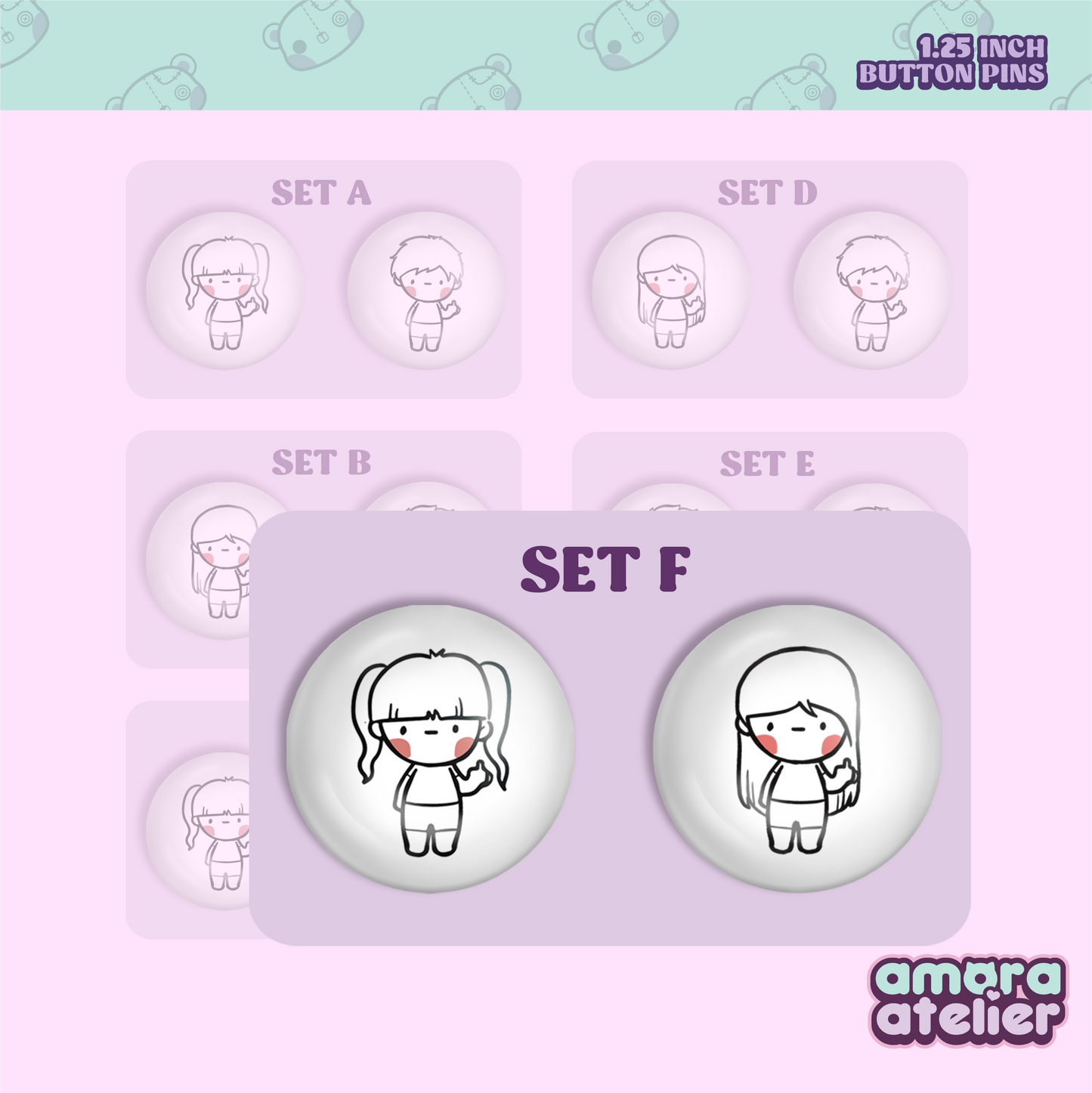 Button Pin | Pakyu Duo