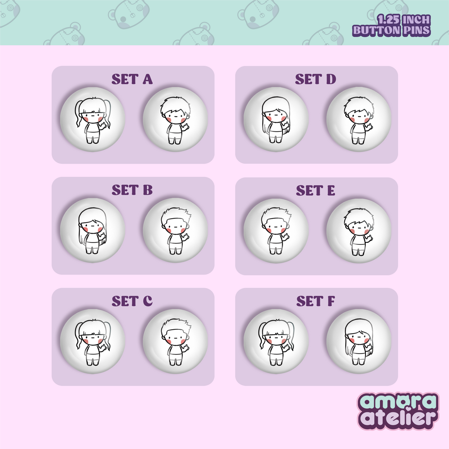 Button Pin | Pakyu Duo