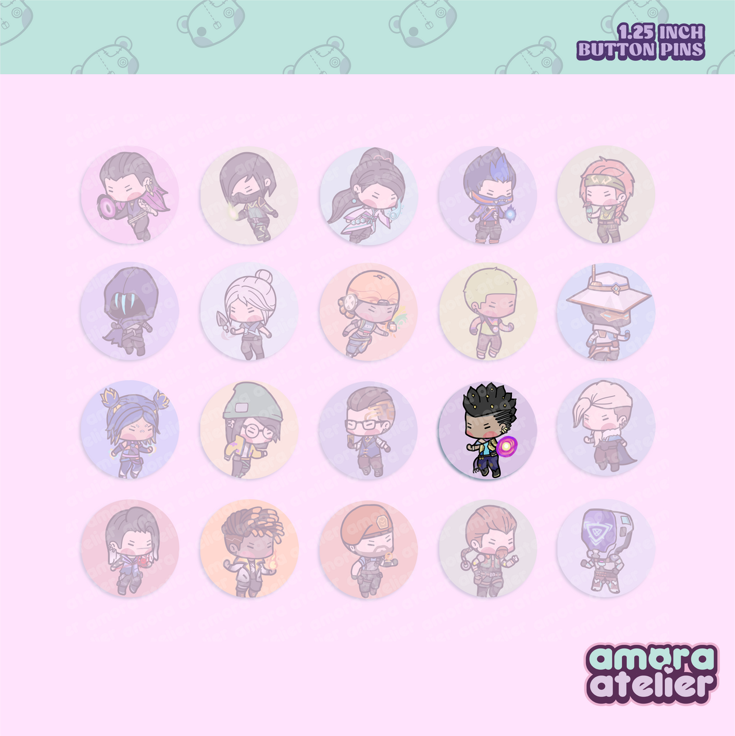 Button Pin | Valorant Agents