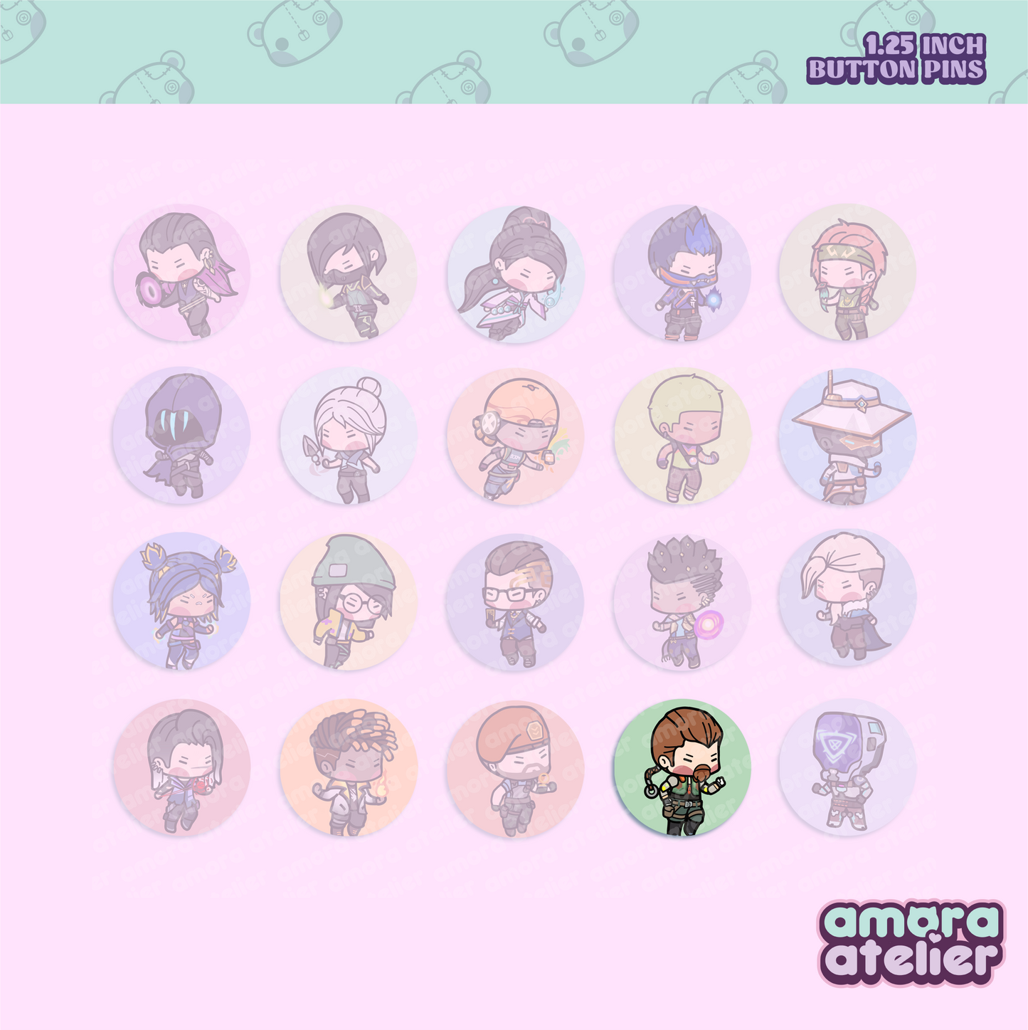 Button Pin | Valorant Agents