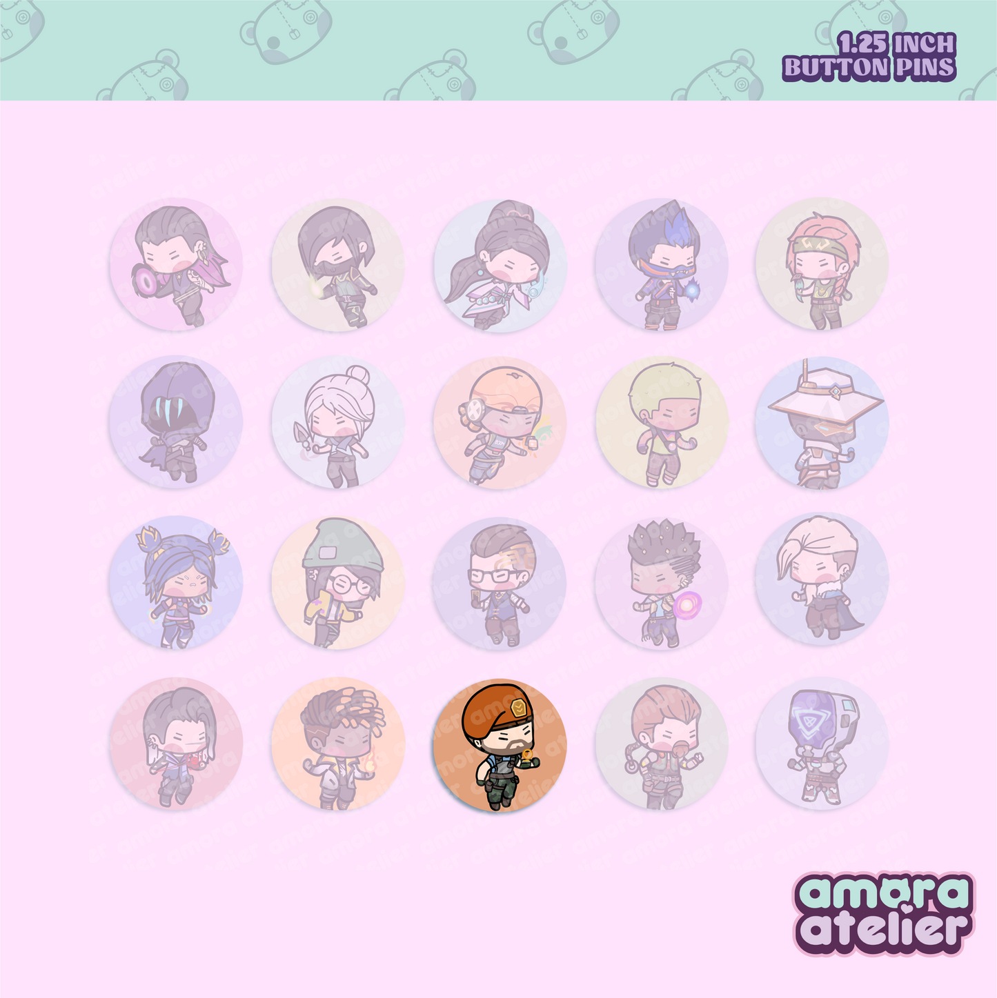 Button Pin | Valorant Agents