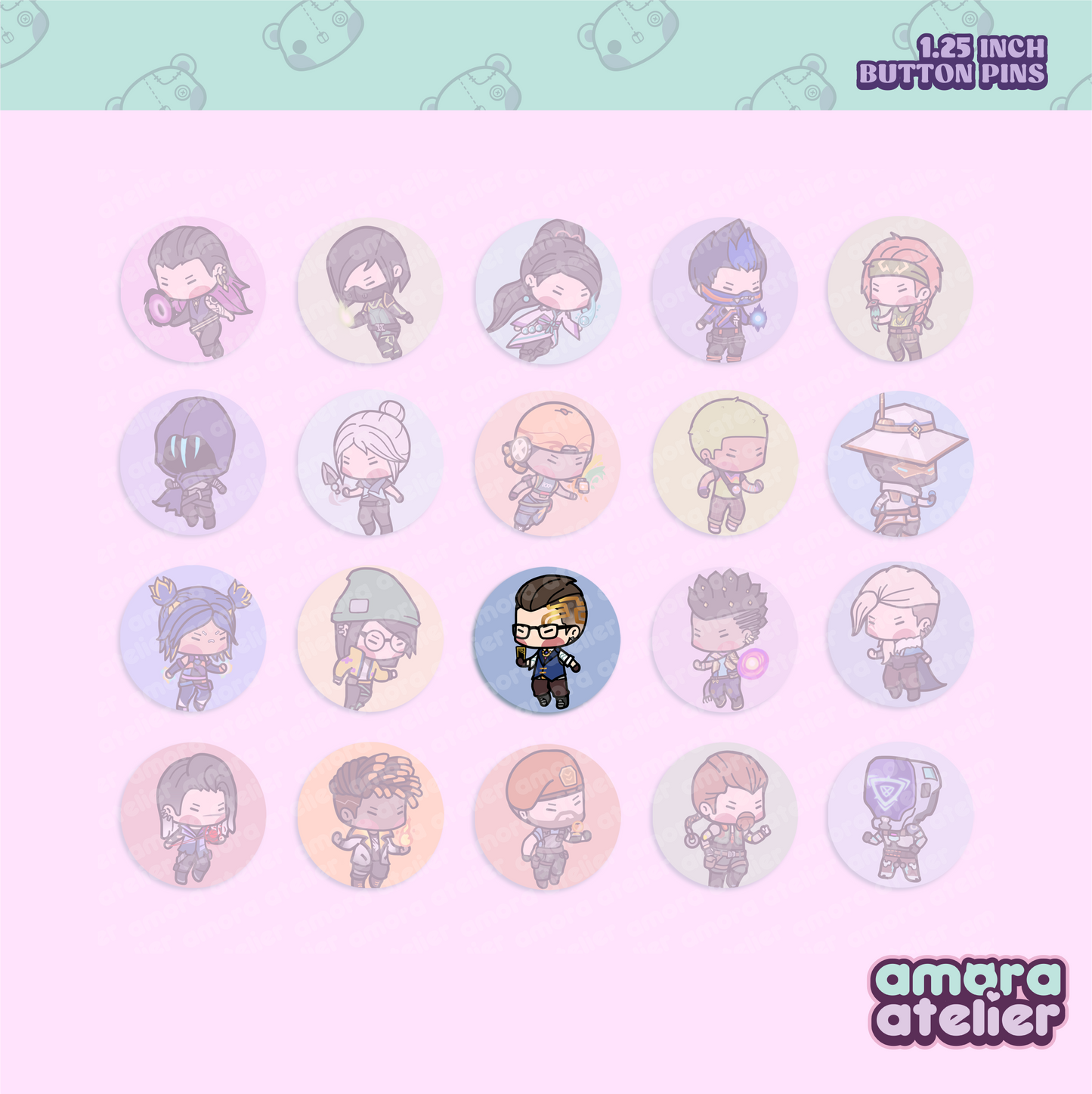 Button Pin | Valorant Agents