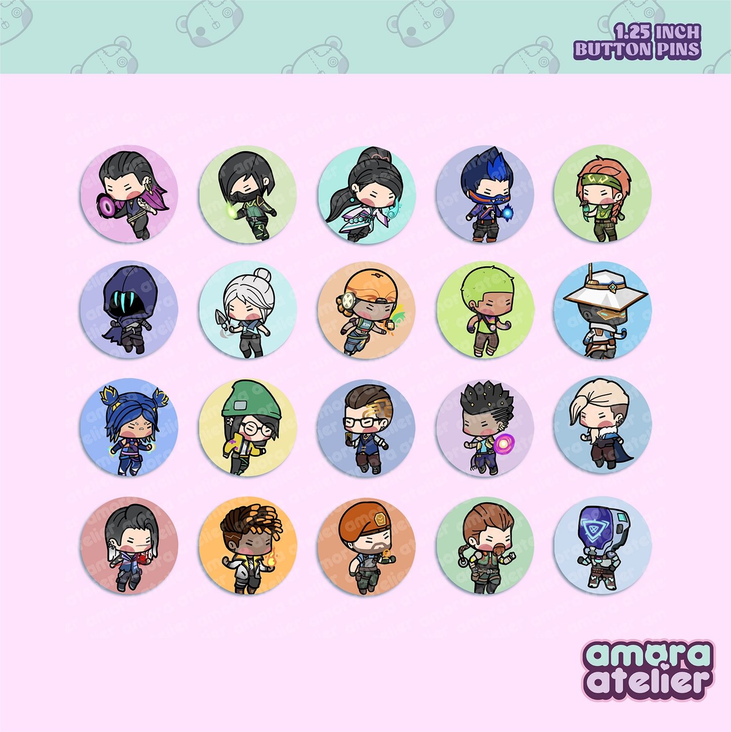 Button Pin | Valorant Agents