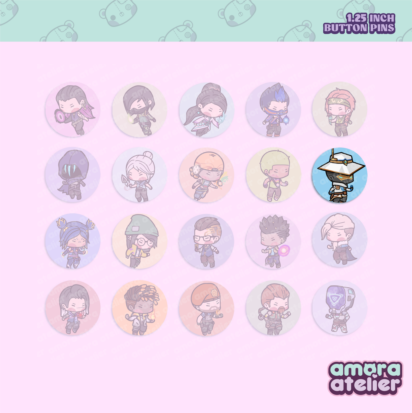 Button Pin | Valorant Agents