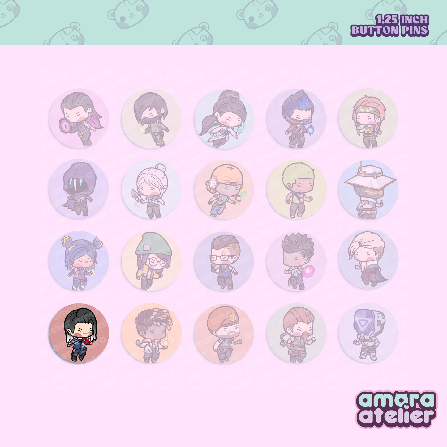 Button Pin | Valorant Agents