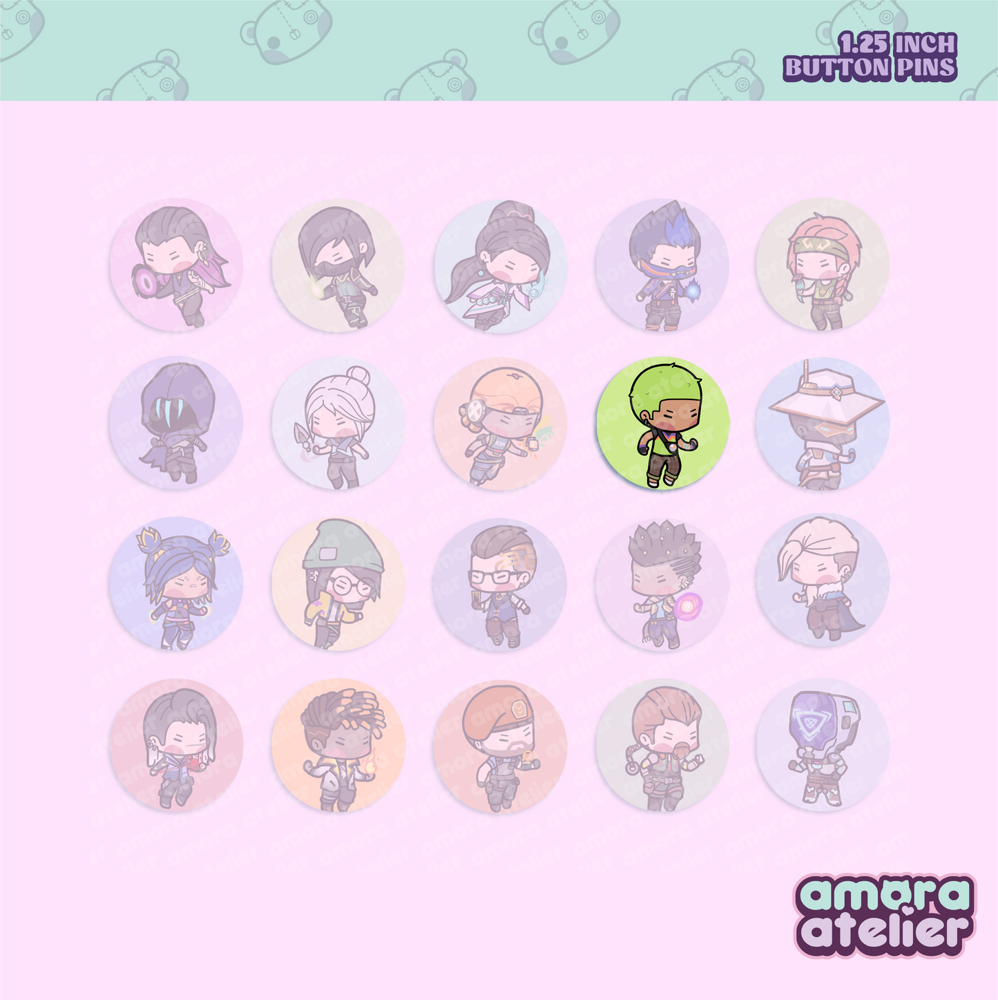 Button Pin | Valorant Agents