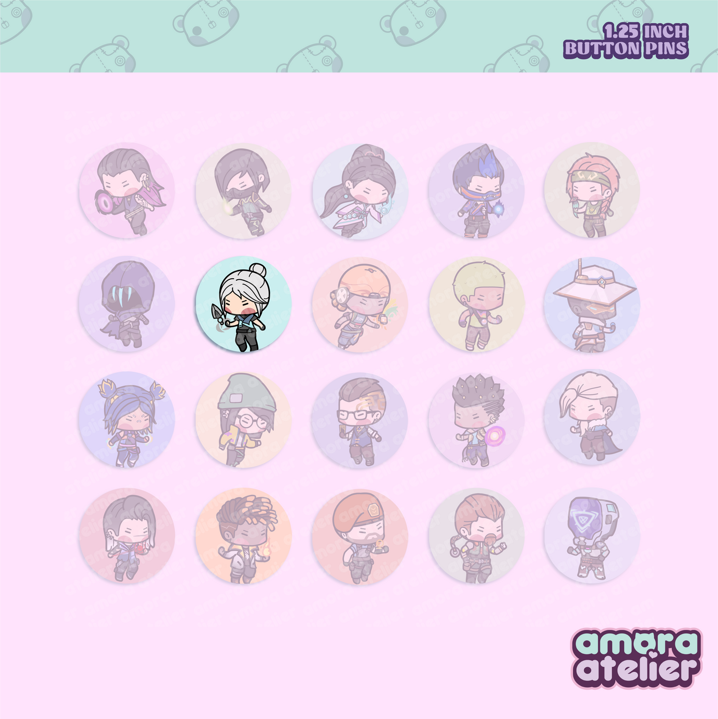 Button Pin | Valorant Agents