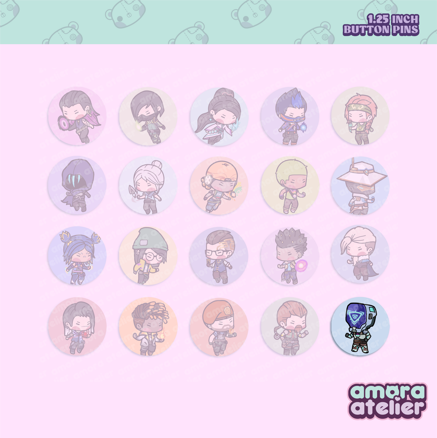 Button Pin | Valorant Agents