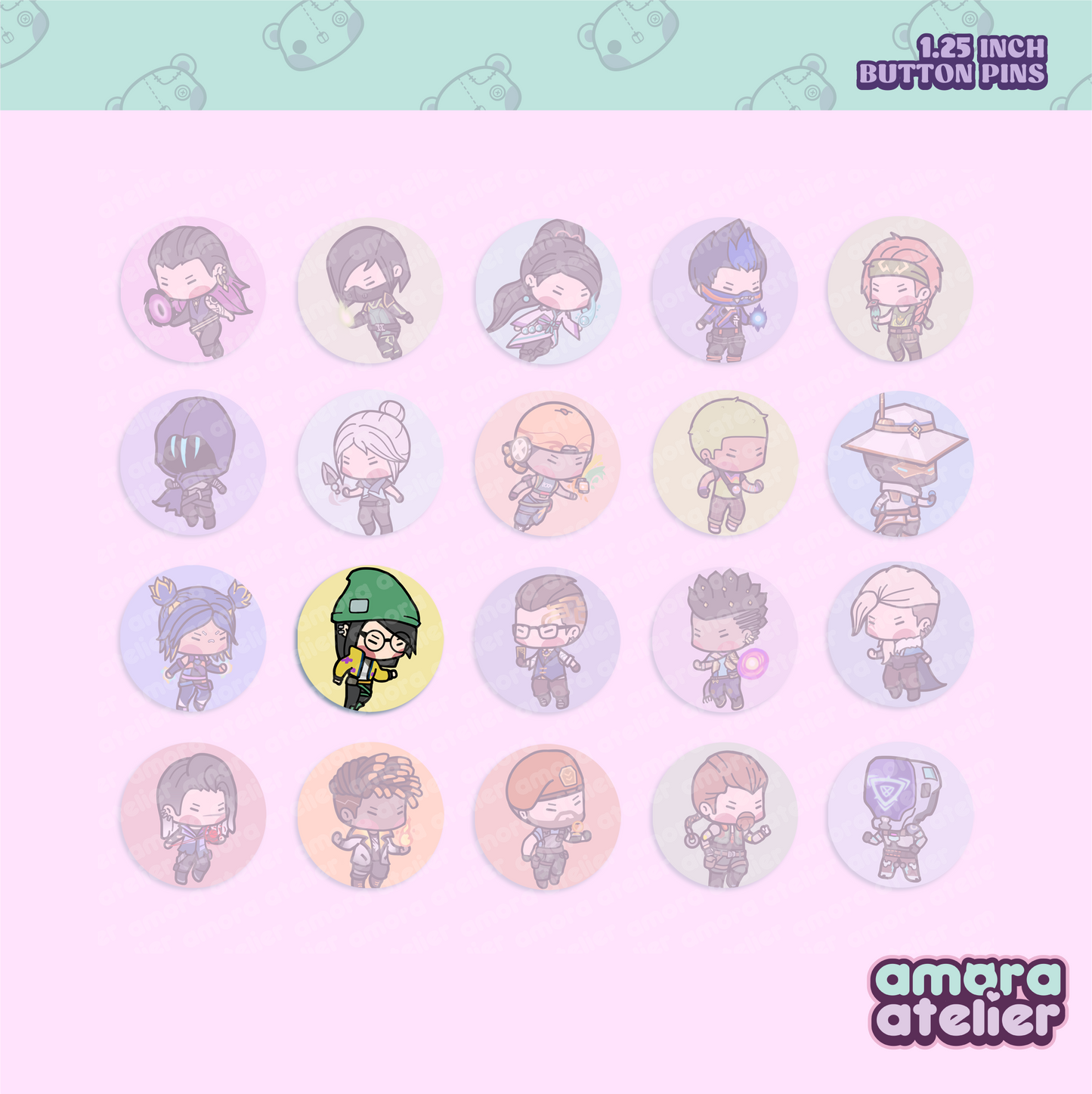 Button Pin | Valorant Agents