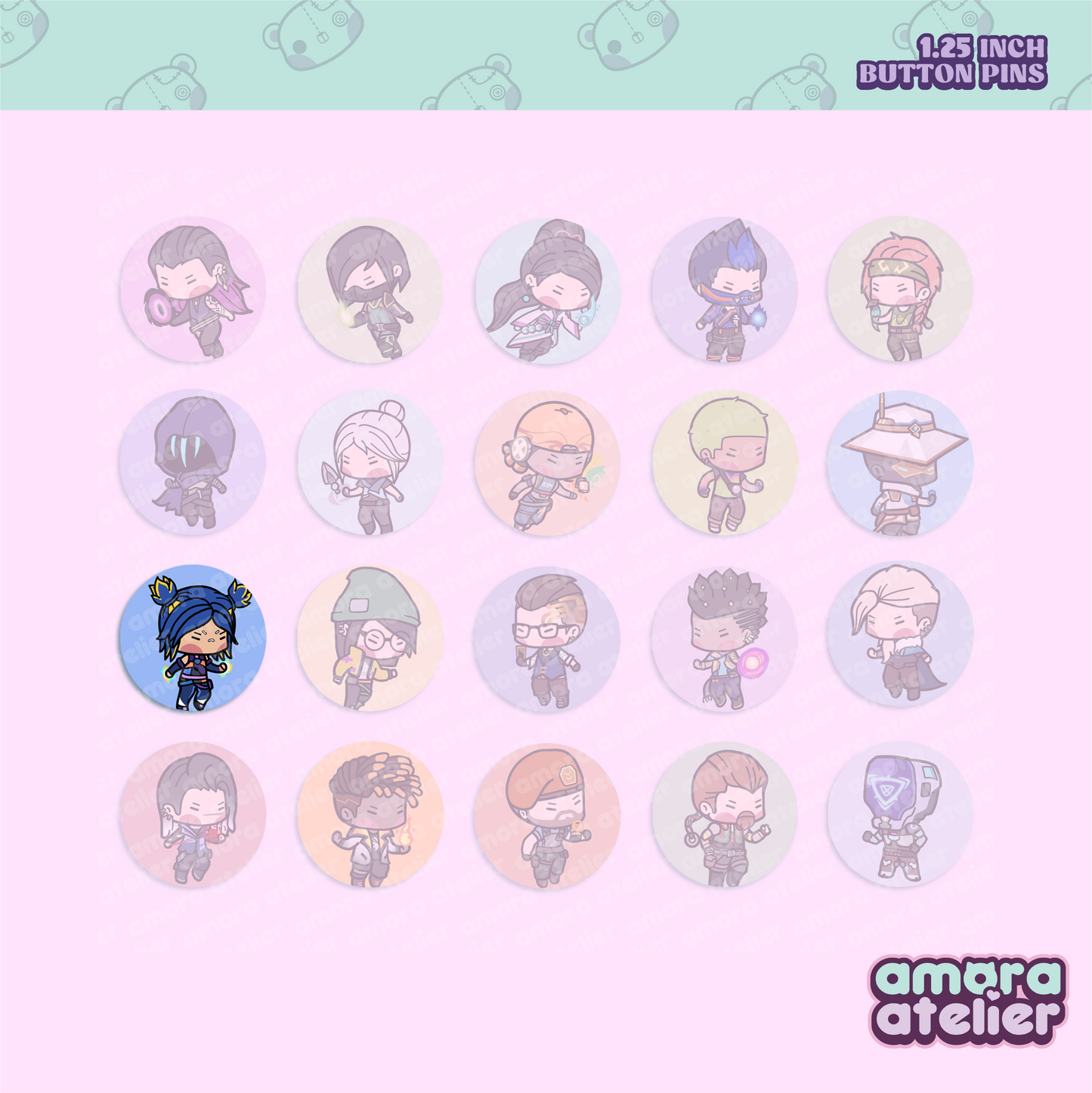 Button Pin | Valorant Agents