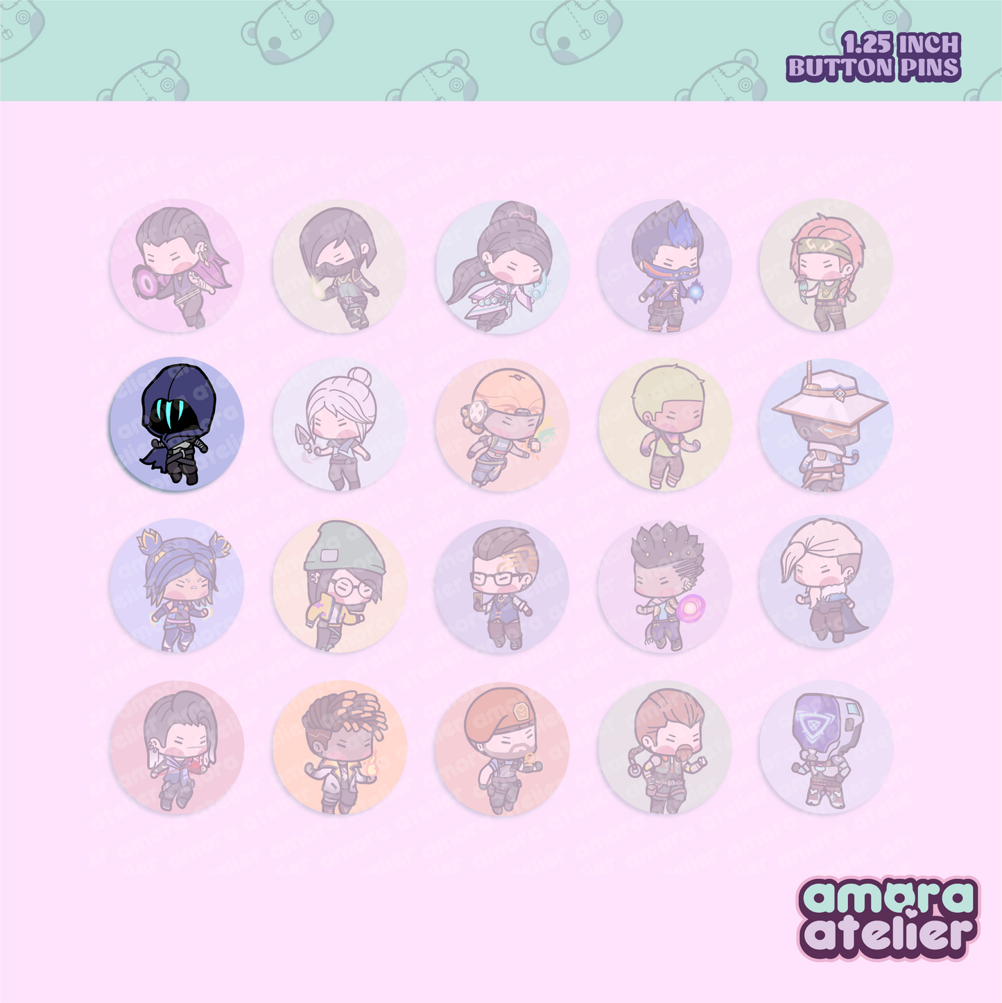 Button Pin | Valorant Agents