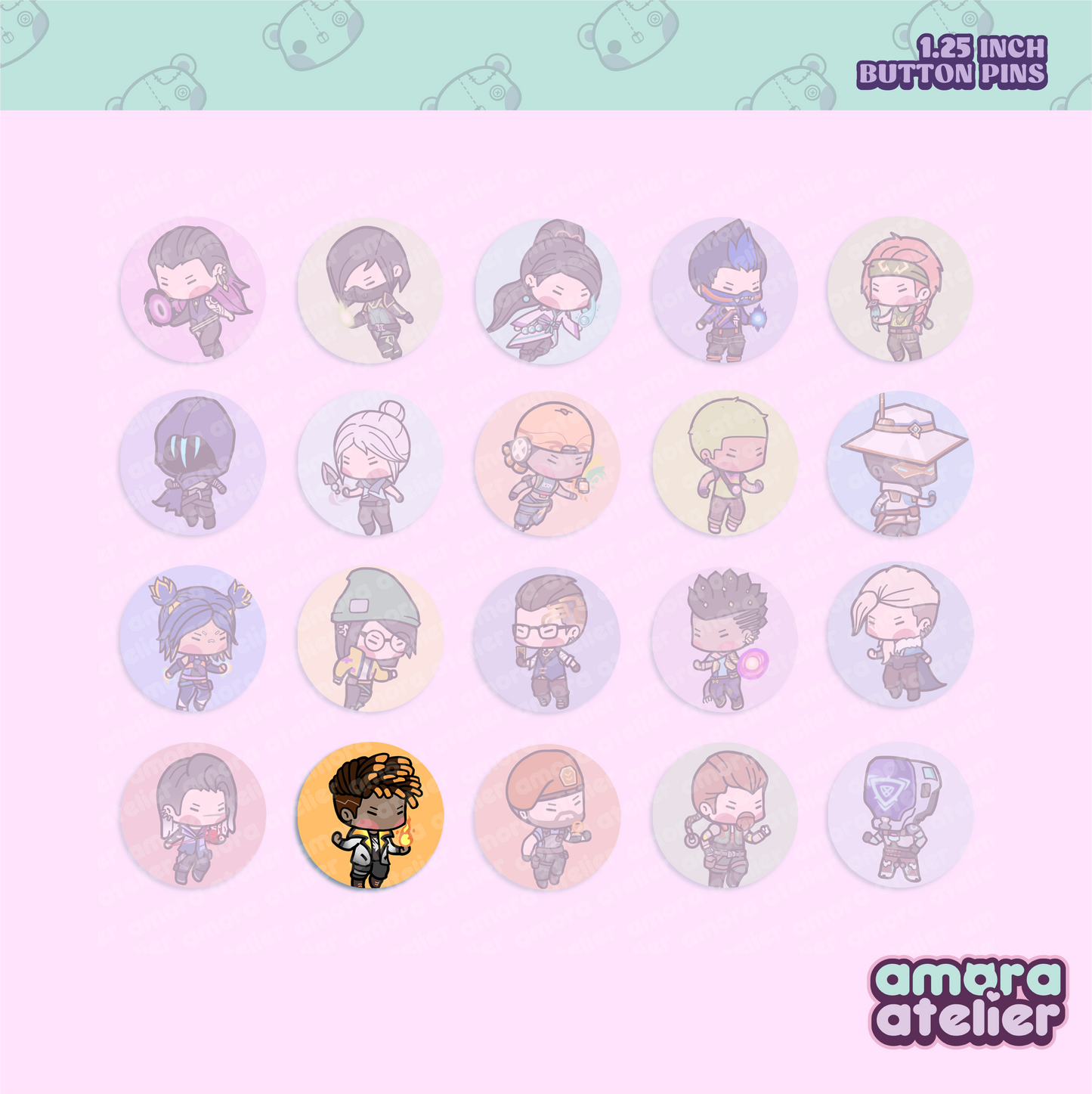 Button Pin | Valorant Agents