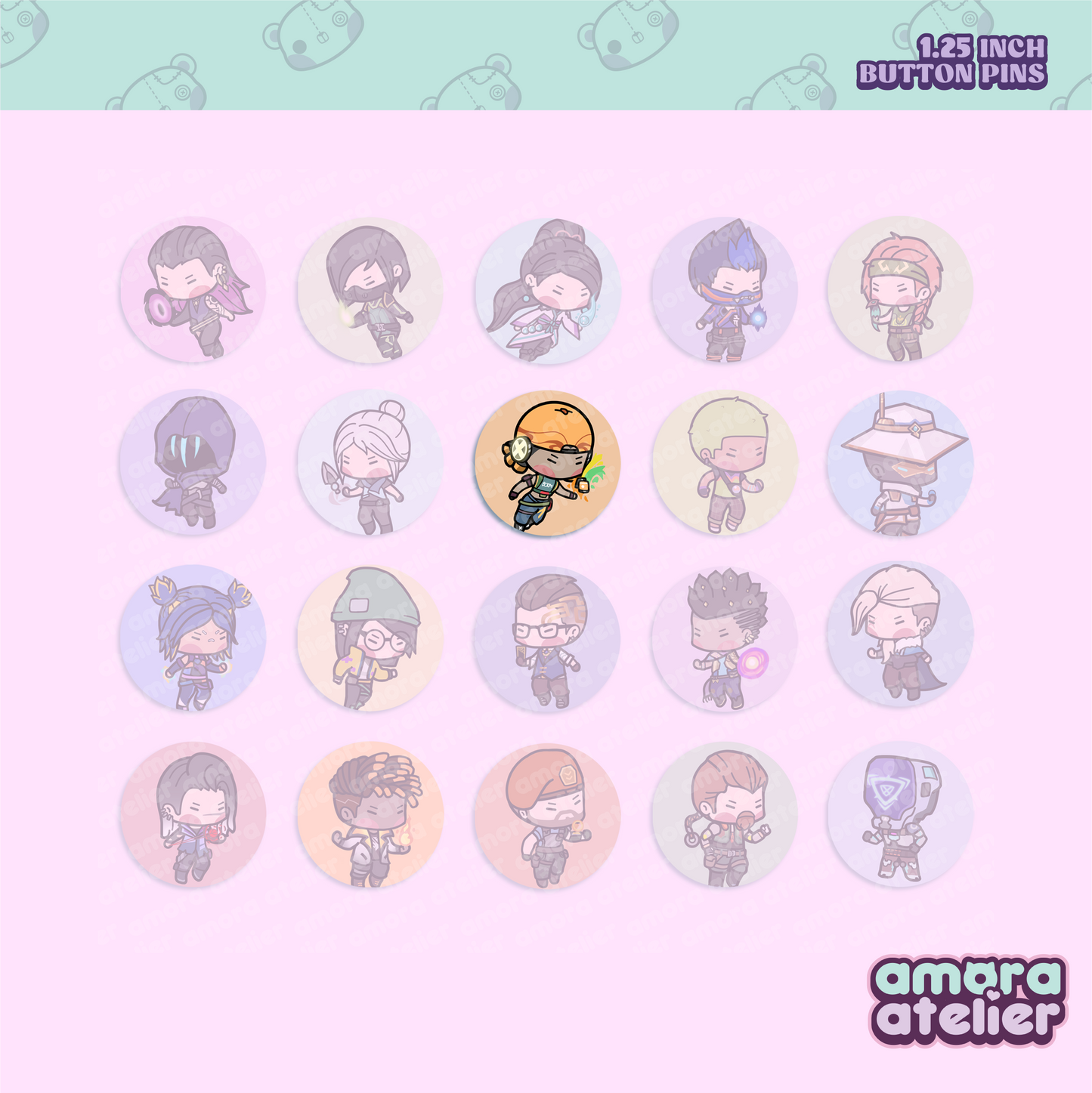 Button Pin | Valorant Agents