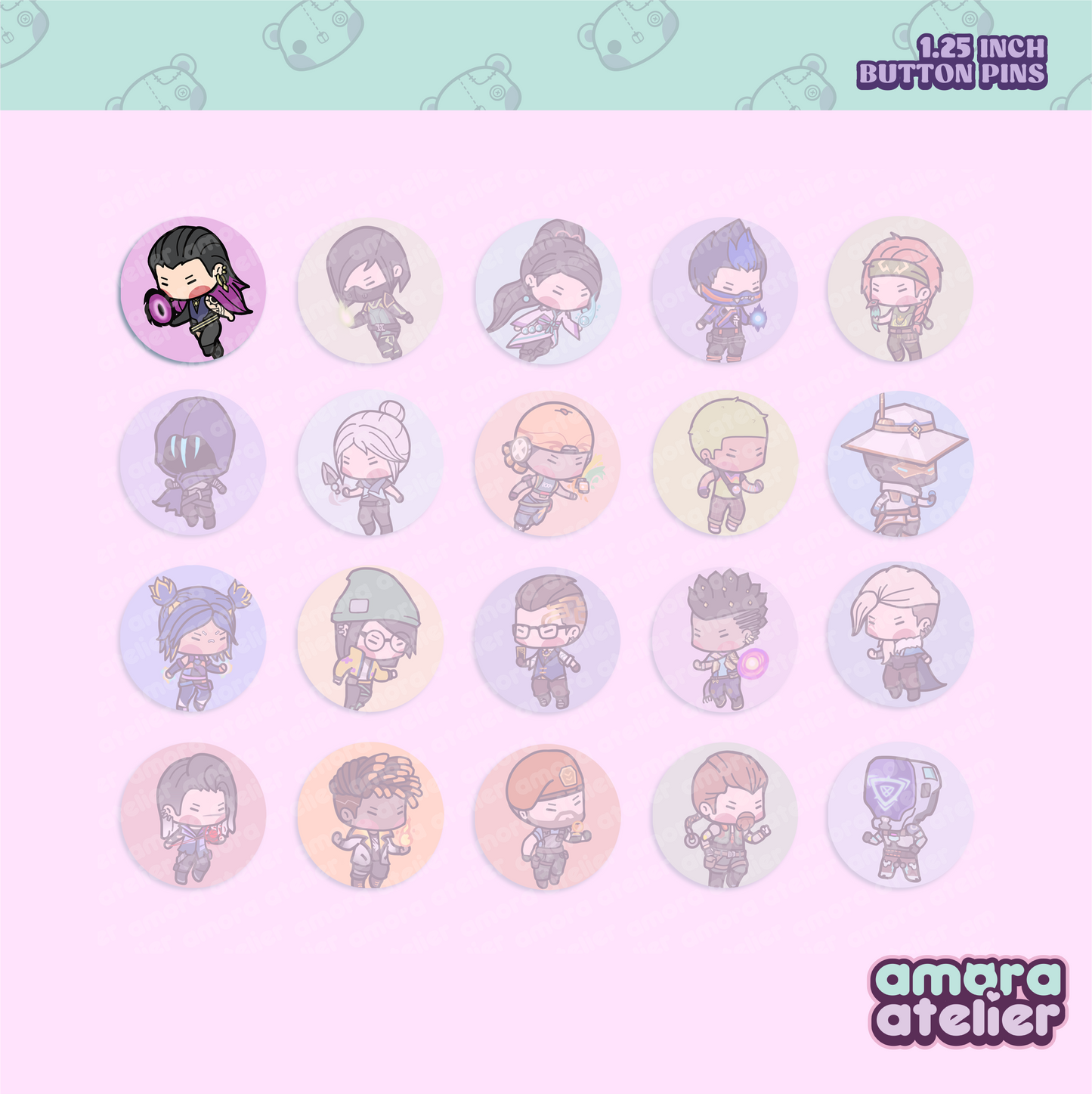 Button Pin | Valorant Agents