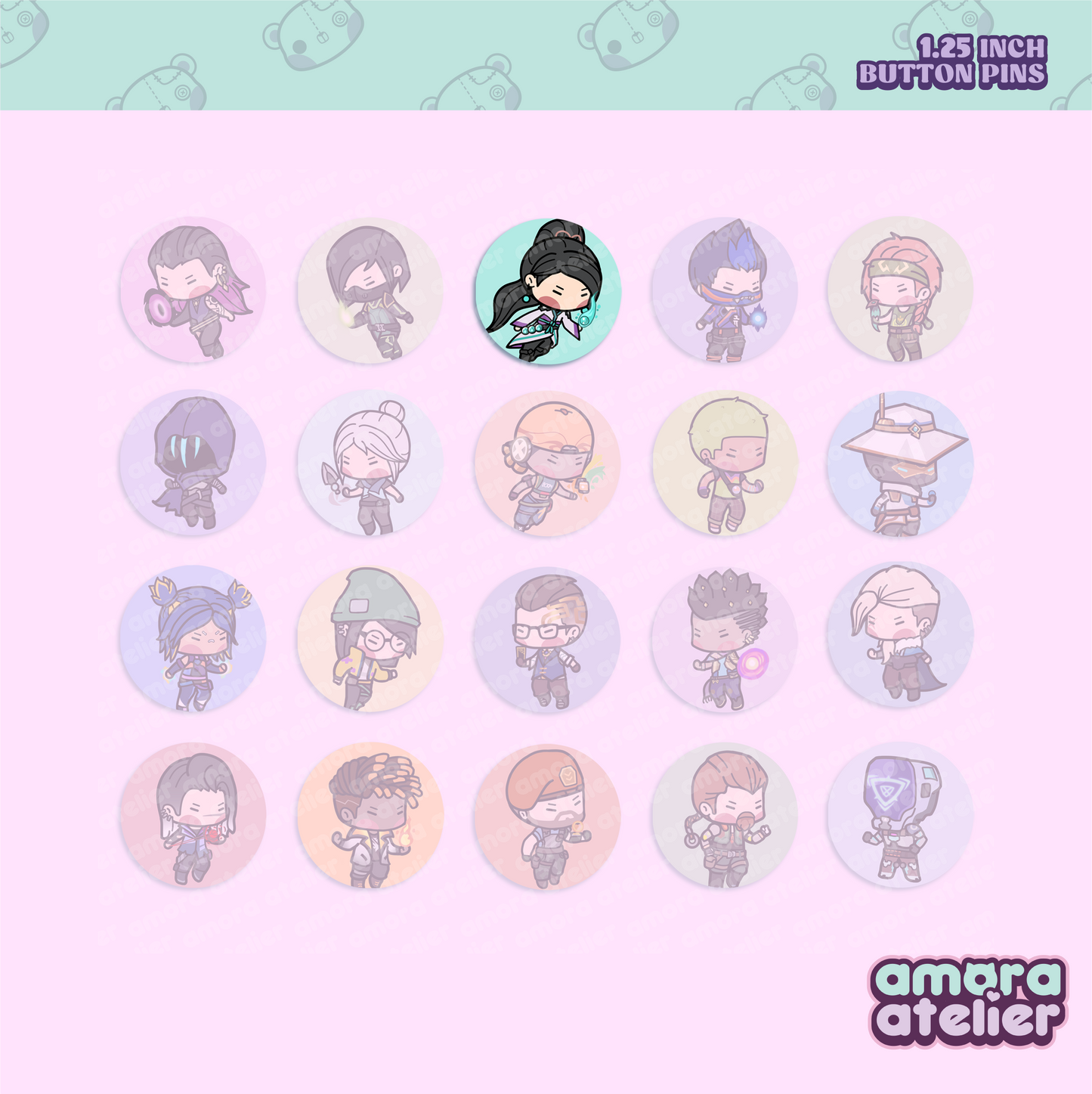 Button Pin | Valorant Agents