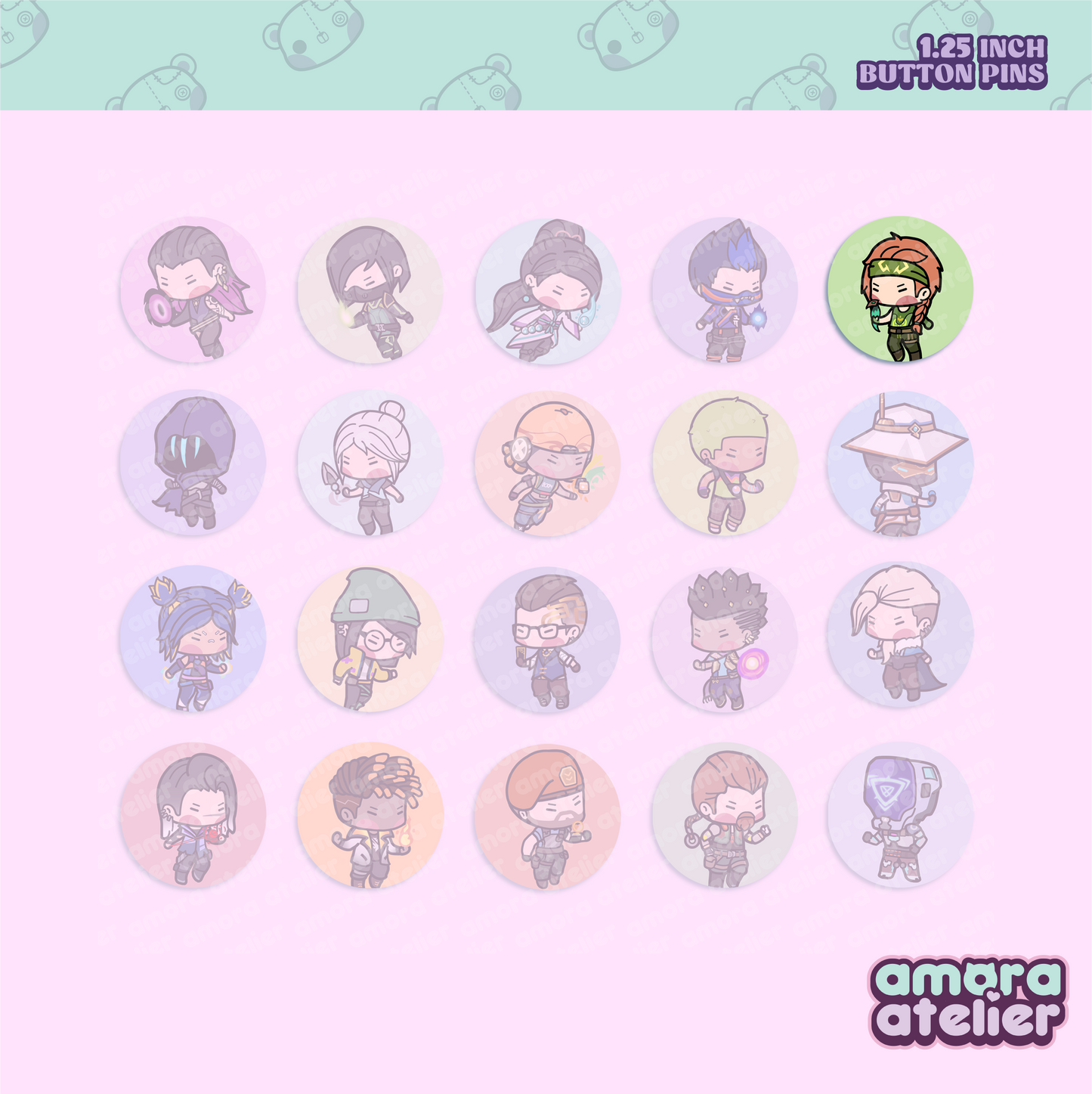 Button Pin | Valorant Agents