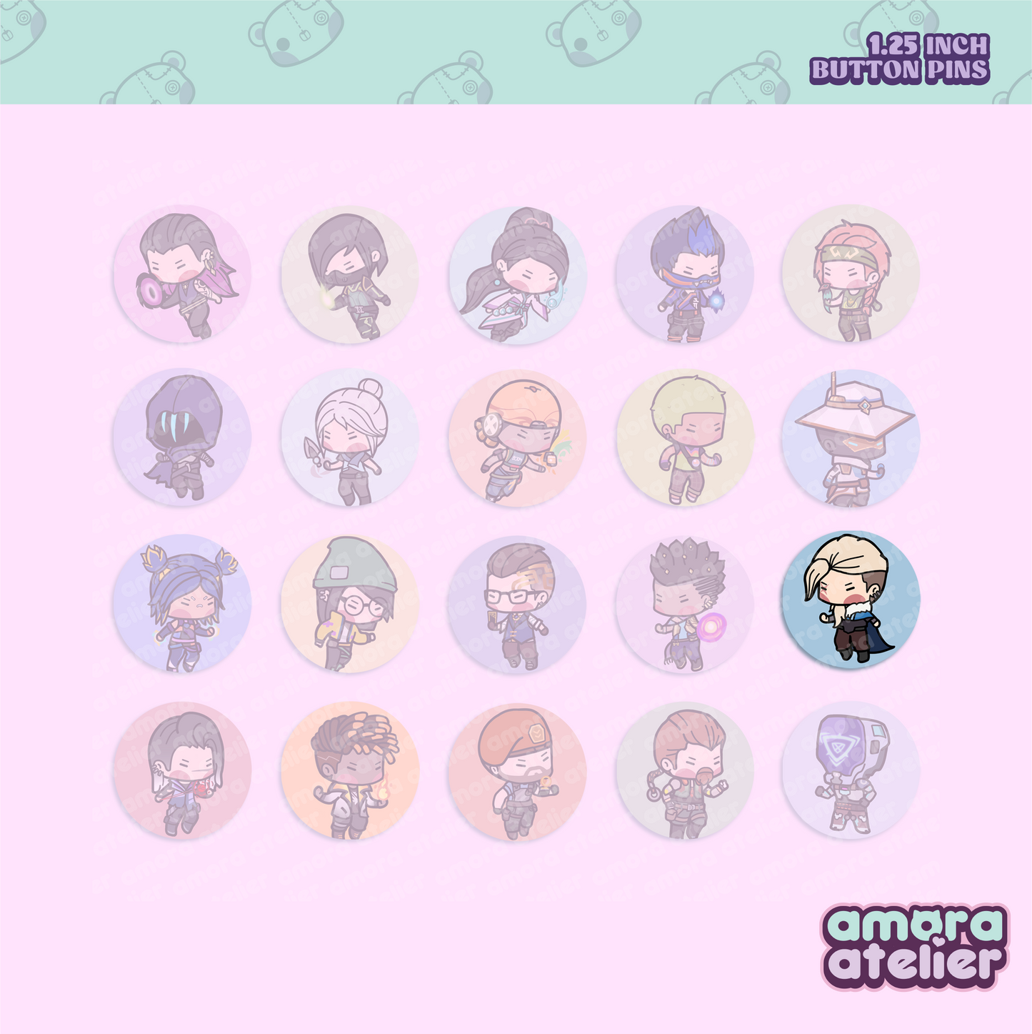 Button Pin | Valorant Agents