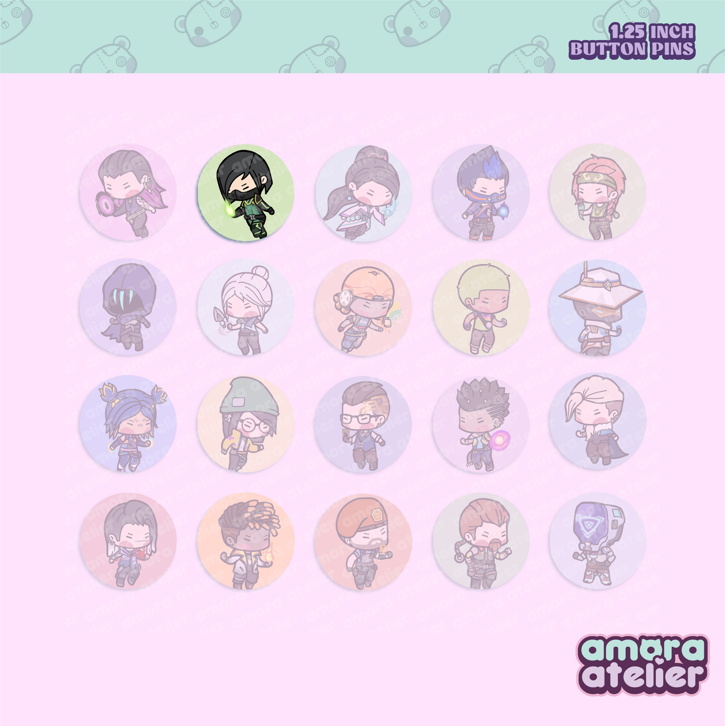 Button Pin | Valorant Agents