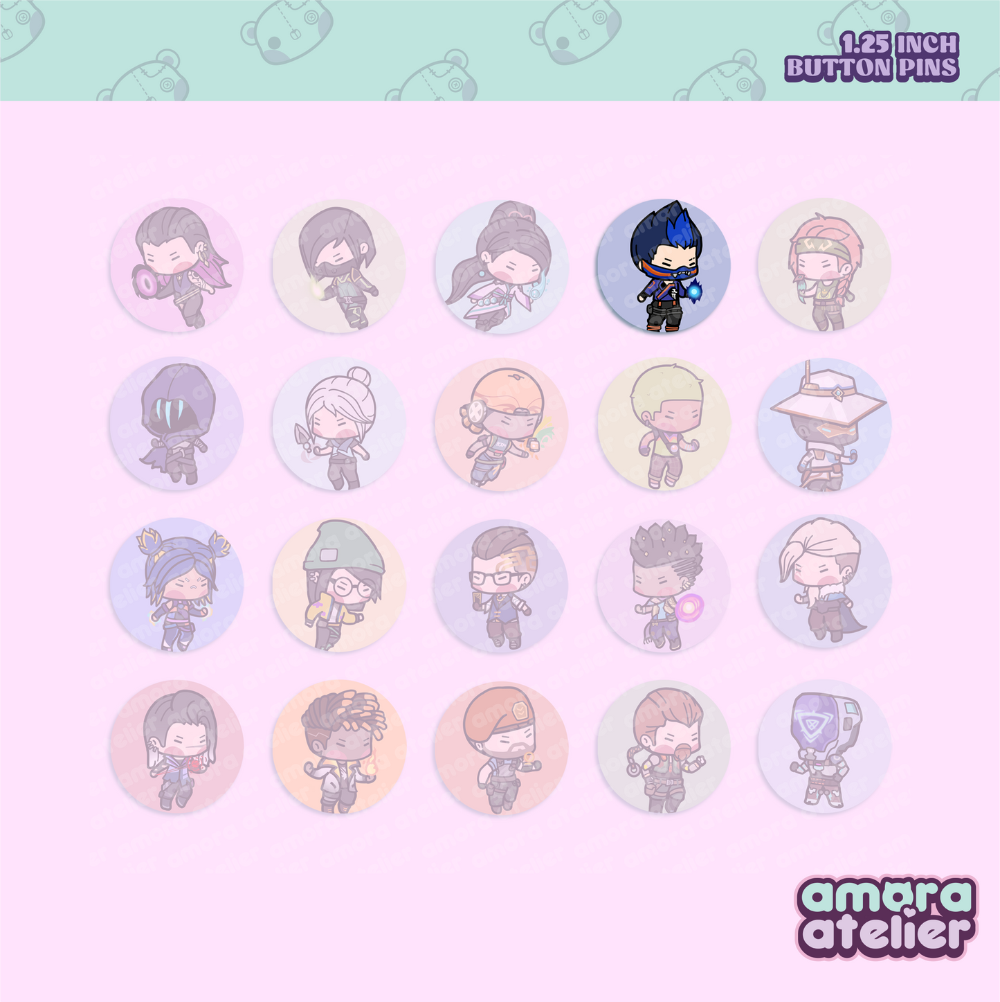 Button Pin | Valorant Agents