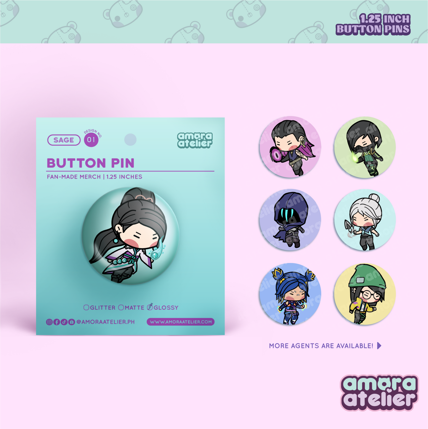 Button Pin | Valorant Agents