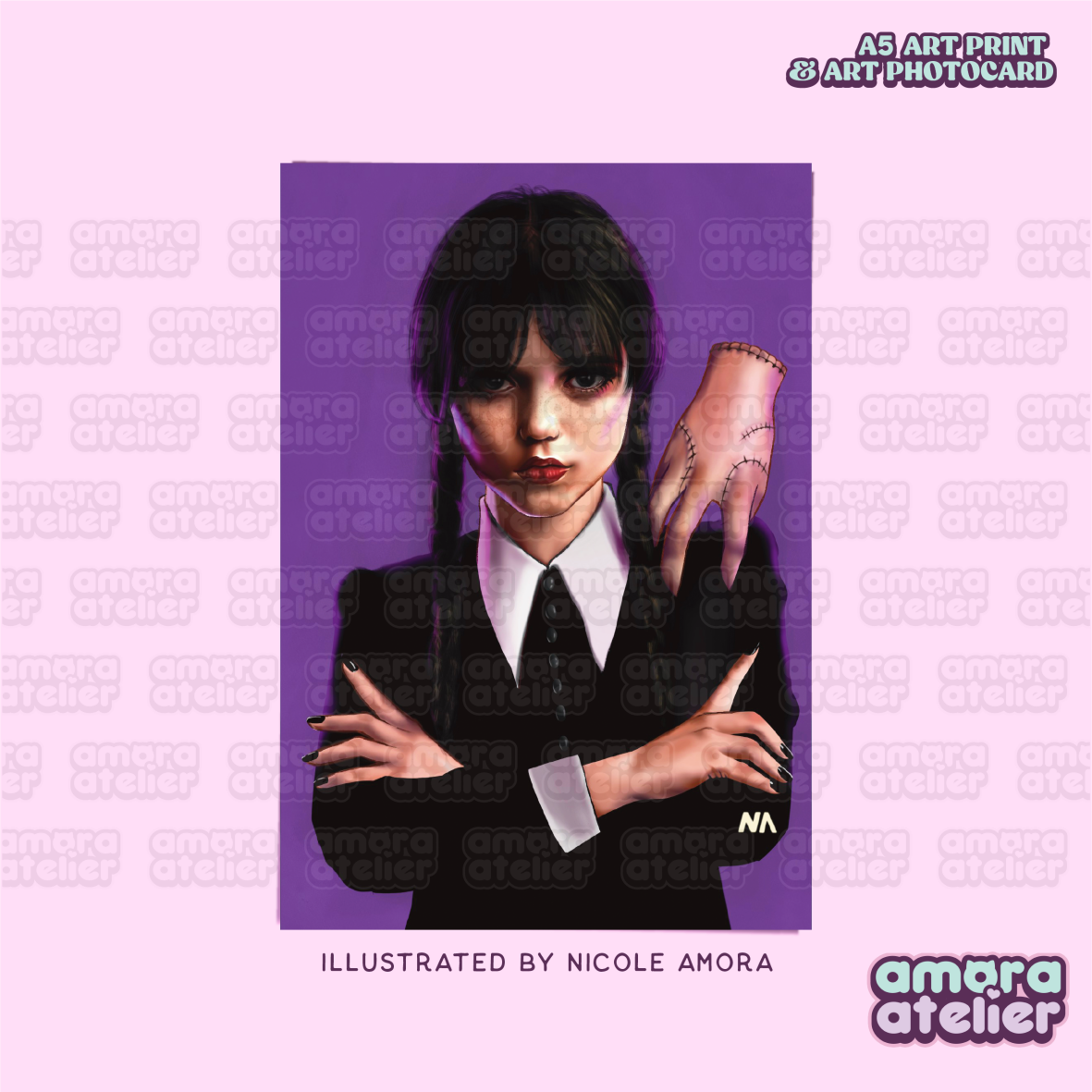 Art Print & Photocard | Wednesday Addams